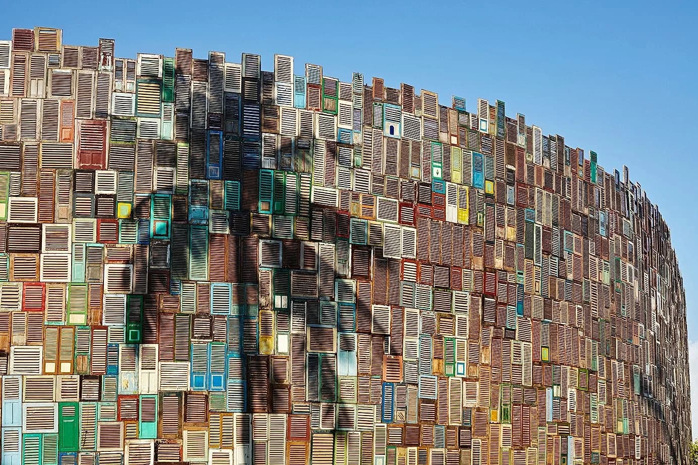 The Beach Club's existing facade at Desa Potato Head, before Evolving Landscapes covers it.