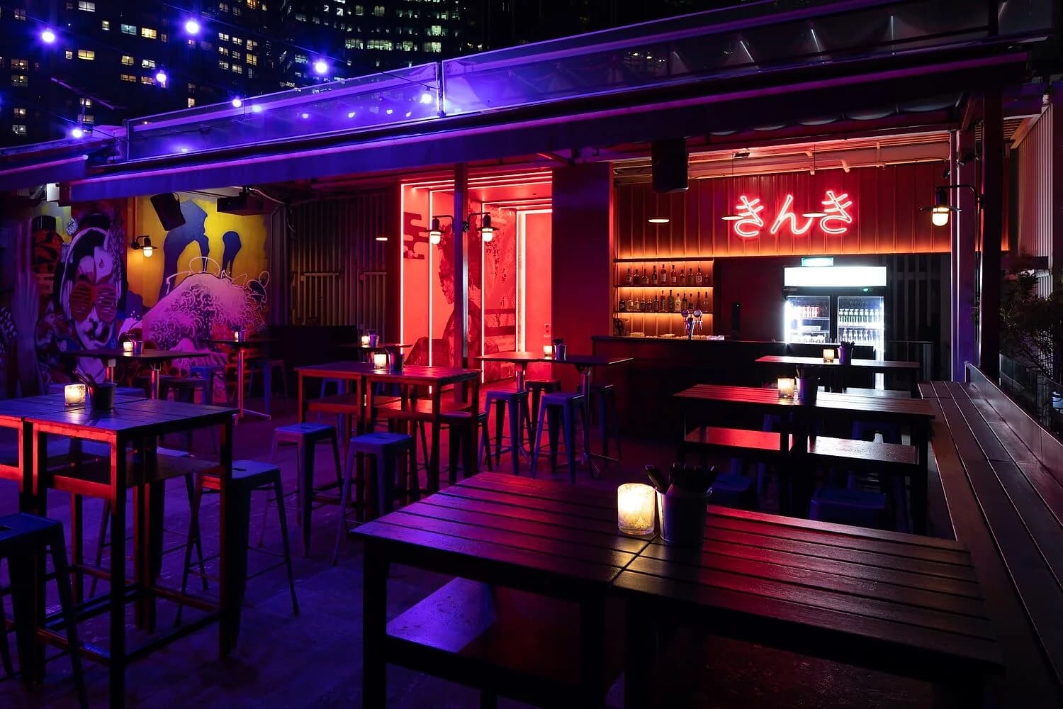 Kinki's rooftop terrace above Customs House, Collyer Quay.