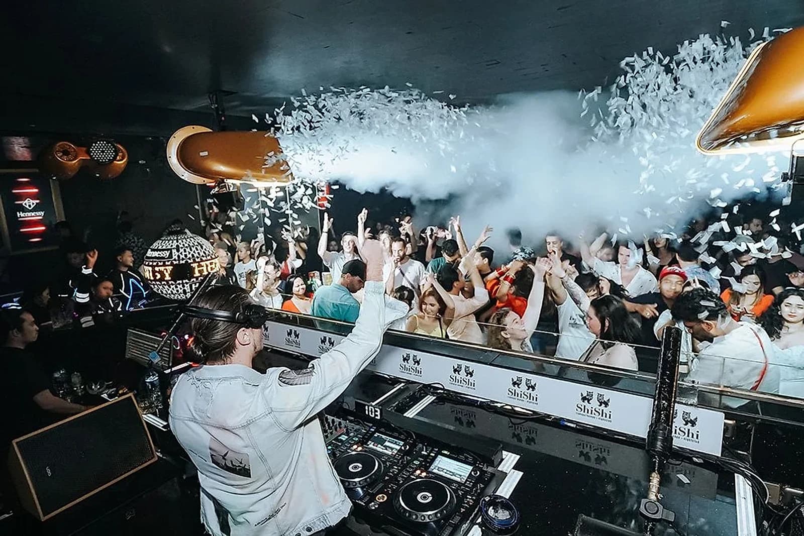 A packed Main Club floor at ShiShi during a resident set.