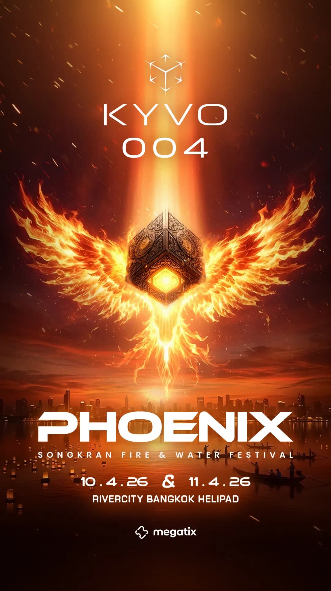 Article cover: Songkran 2026 in Bangkok: KYVO // 004 - PHOENIX: Fire & Water