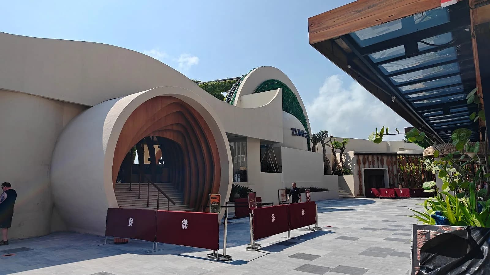 Zumana's entrance tunnel at Sunset Bay Kuta, days ahead of its Grand Opening Weekend.
